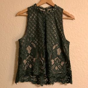 Short sleeve Forest Green Top